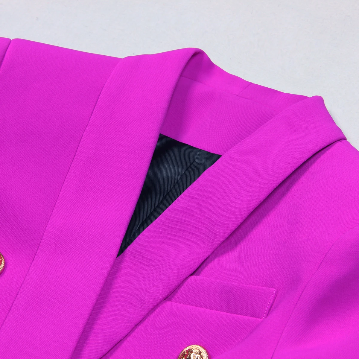 High Quality Fashionable Solid Color Green Fruit Collar Button Jacket Elastic Waist Pants Slim Fit Commuting Women's Suit