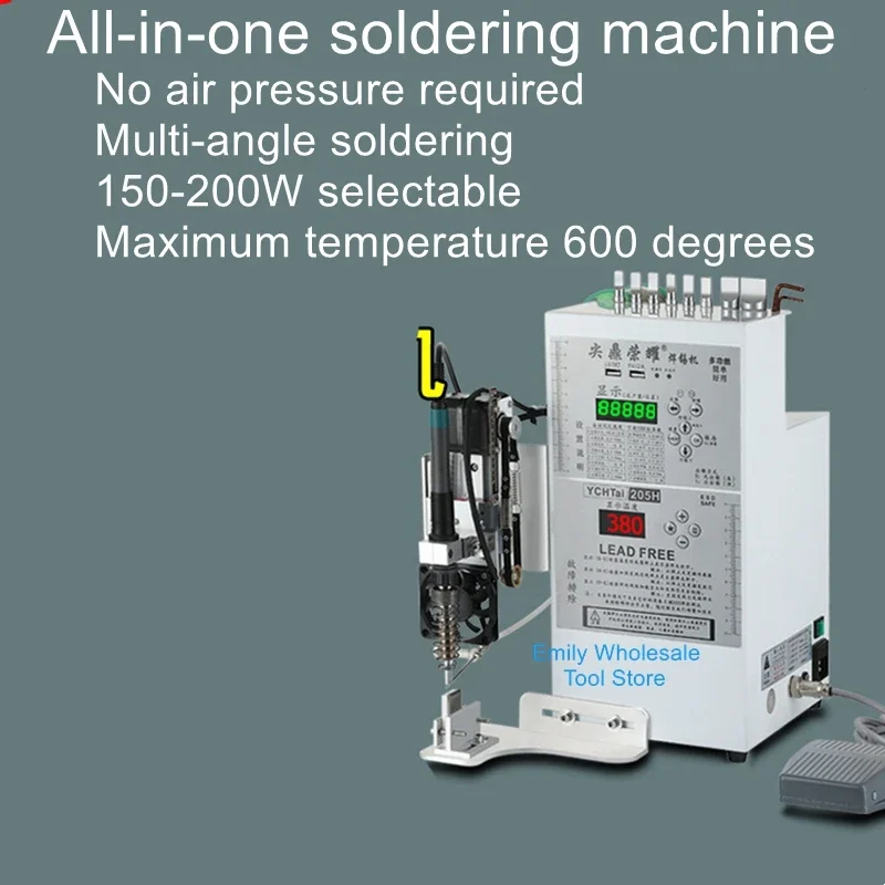Full semi-automatic soldering machine foot pedal type wire soldering god USB aviation plug welding tin machine