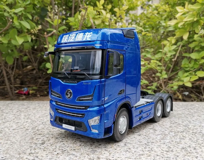 Collectible Diecast Scale Model Replica 1:24 SXQC Delong X6000 Transport Truck Tractor Vehicles Alloy Toy Model, Decoration