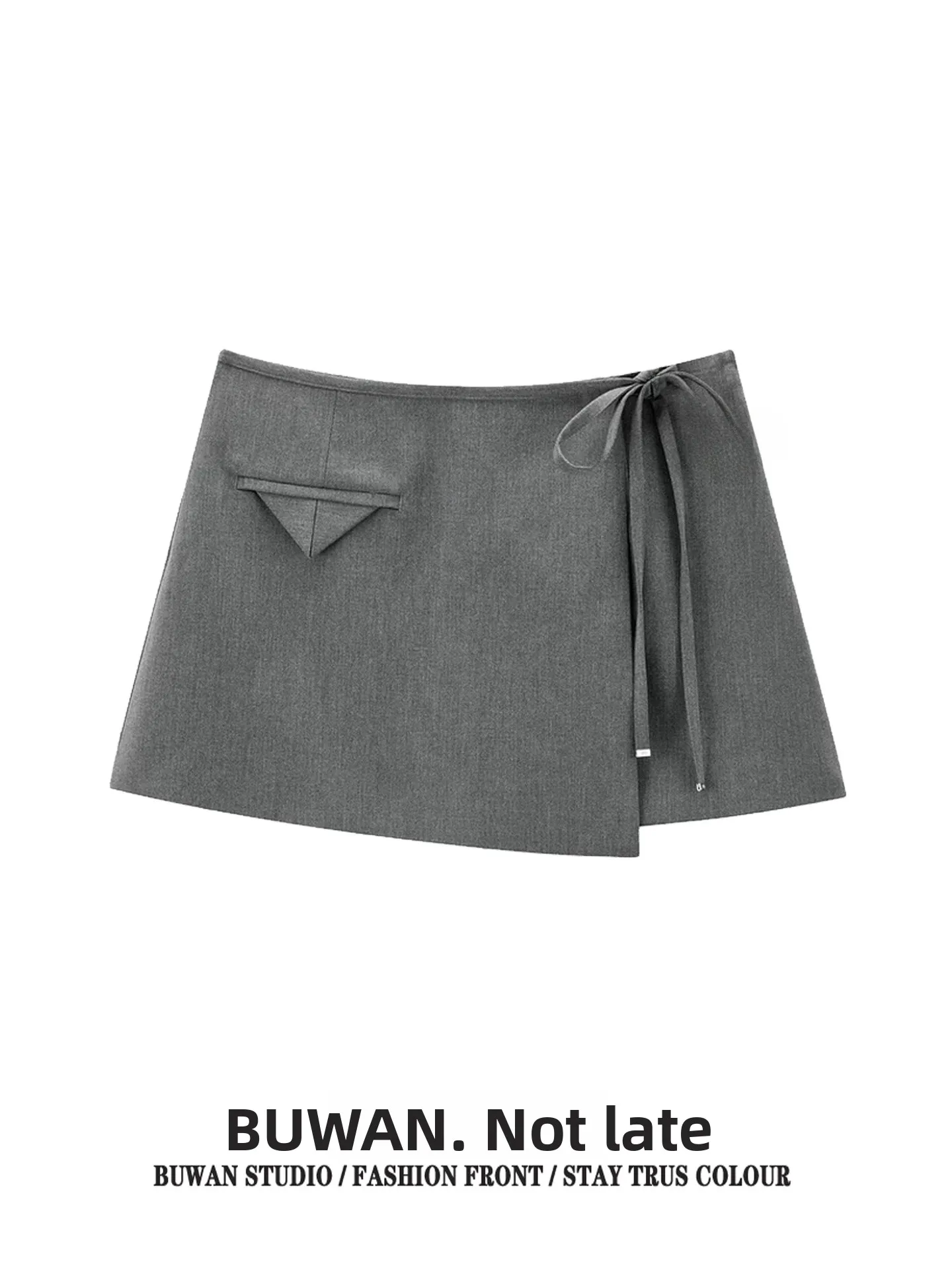 

Корейский стильный дизайн, цельное платье с поясом и декоративными элементами, женская всесезонная верхняя одежда Aosphere Sense, тонкое, скрывающее бедра...