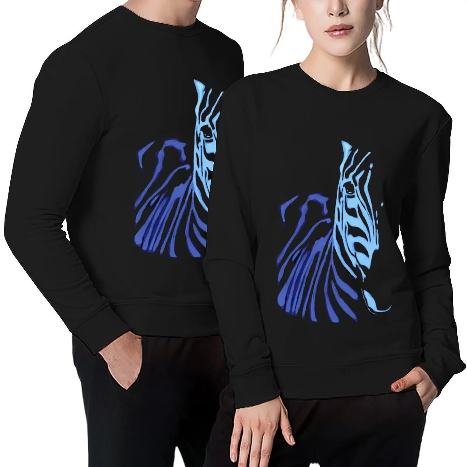 

Zebra acrylic painting Pullover mens designer clothes winter clothes blouse anime clothes oversize sweatshirt