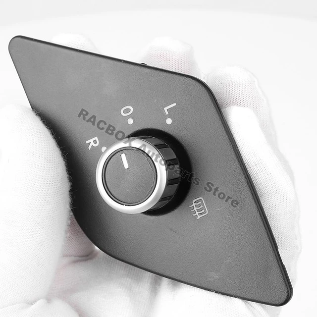 Auto Side Door Rearview Mirror Adjust Switch Knob with Heating for  
