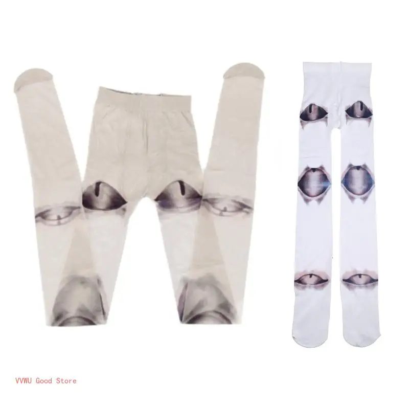 

Women Harajuku Novelty Pantyhose Japanese Gothic Anime Jointed for Doll 3D Print Tights Cosplay Stockings