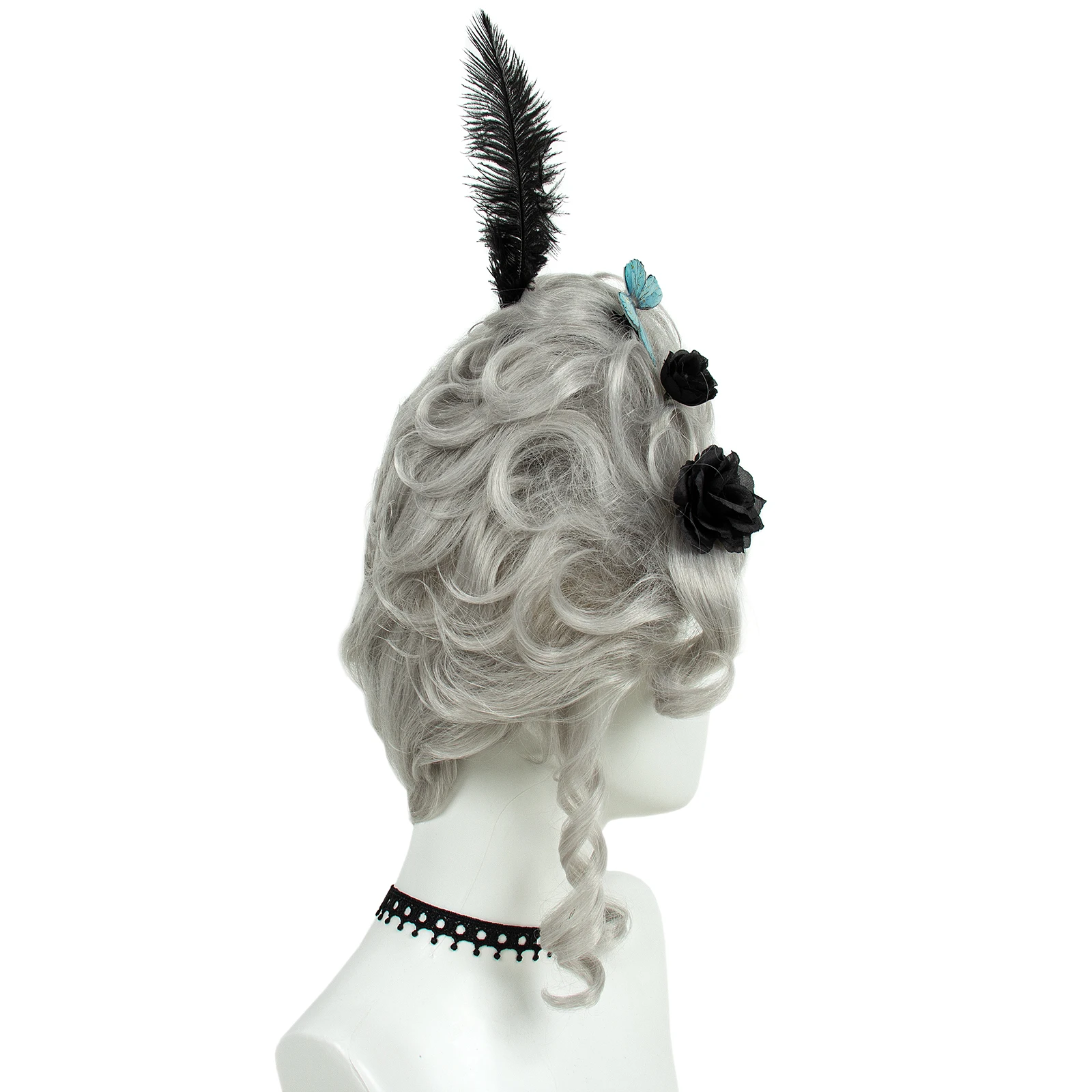 CXS Victorian Wig for Rococo Costume Cosplay 18th Century Wig Baroque Hair Vintage Beehive Queen High Curly Synthetic Wigs