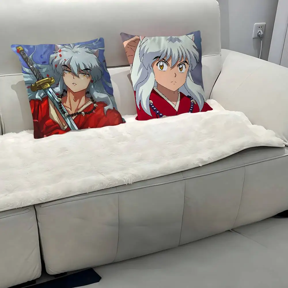 

InuyashaeS Anime Pillow Case Removable Washable Cushion Cover – All-Season Soft Linen