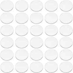 100 Pcs Clear Circles Acrylic Sheet 1 inch Circular Miniature Bases Blanks Acrylic Disc Mini Flat Round Acrylic Base
