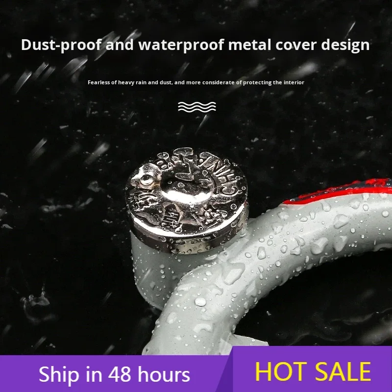 

POWER LEAP Vintage Mountain Bike Lock Anti-Theft Horseshoe Lock Road Electric Bike Ring-Shaped Crab Claw Lock Children's Si