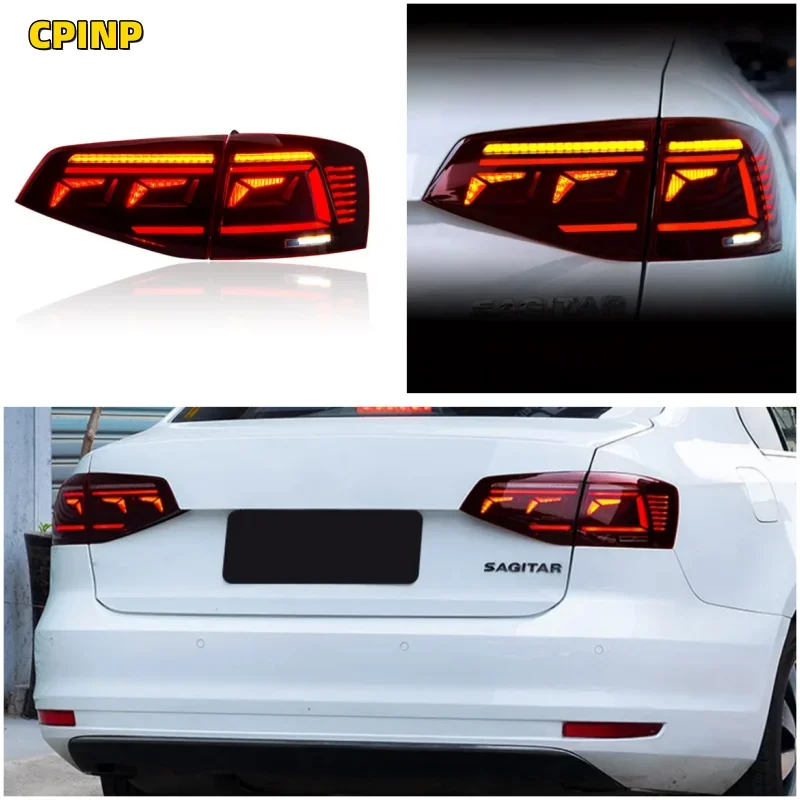 

Taillight Assembly for VW Volkswagen Sagitar Jetta15-18 Modified New LED Rear Tail Light Car Accessory Taillamp