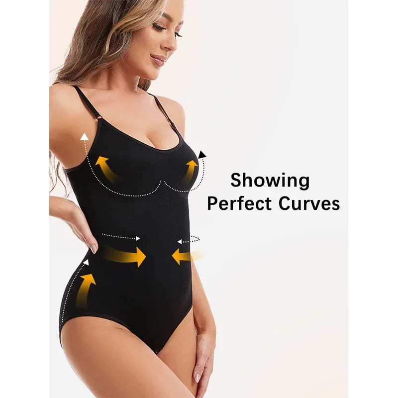 Women's Sexy Shapewear Seamless Slimming Butt Lifter Full Body Shaper Smooth Out Bodysuit Open Crotch High Elastic Body Suits image 2