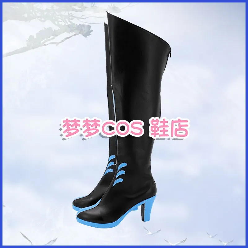 Fate/grand order morgan cosplay sapatos fgo morgan botas trajes de halloween sapatos de festa feminino