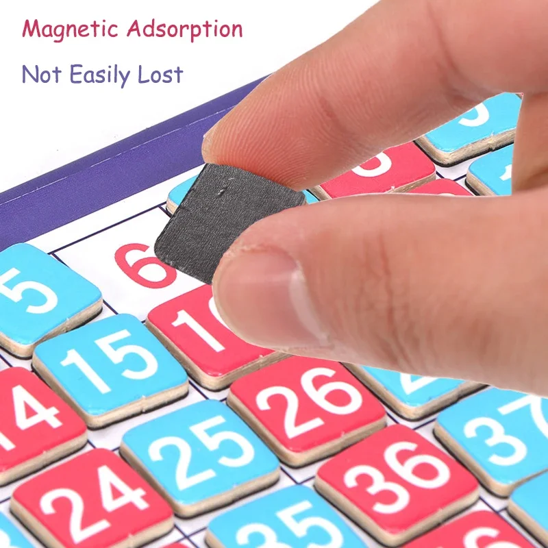 Libro con numeri magnetici Montessori Giocattoli matematici Conteggio Giochi da tavolo Apprendimento aritmetico Sussidio didattico Educazione precoce per i bambini