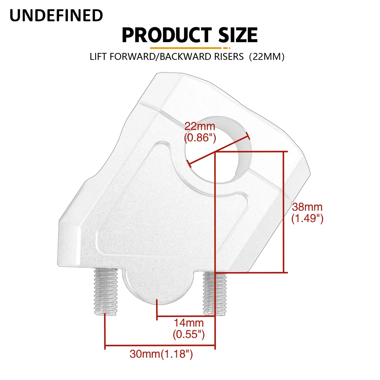 Universal Fit For Kawasaki for Yamaha Motorcycle Handlebar Riser Heightening Clamp Mount 22mm 25mm 28mm Accessories Black Silver
