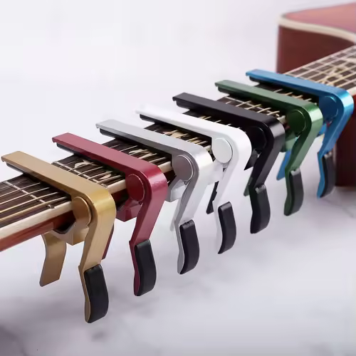 High Quality Aluminium Alloy Metal New Guitar Capo Change Clamp Key Acoustic Classic Guitar Capo  For Tone Adjusting - Image 2