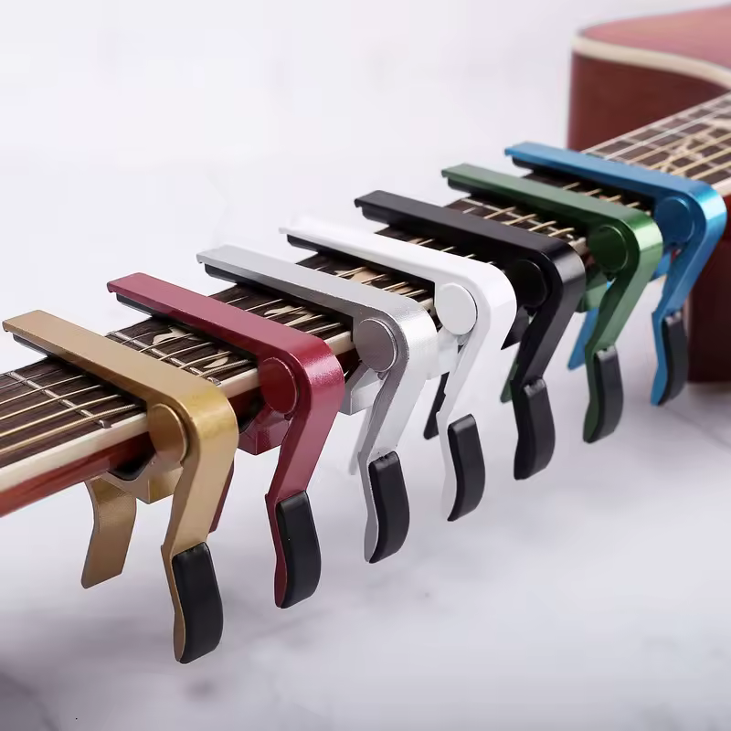 High Quality Aluminium Alloy Metal New Guitar Capo Change Clamp Key Acoustic Classic Guitar Capo  For Tone Adjusting - Image 2