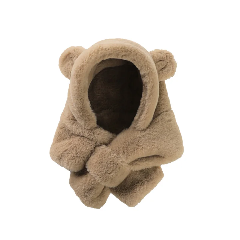 Gorro de malha de lã infantil, chapéu de bebê, bola de pele, gorro infantil, chapéus para meninos e meninas, boné infantil, inverno, 1-4 anos