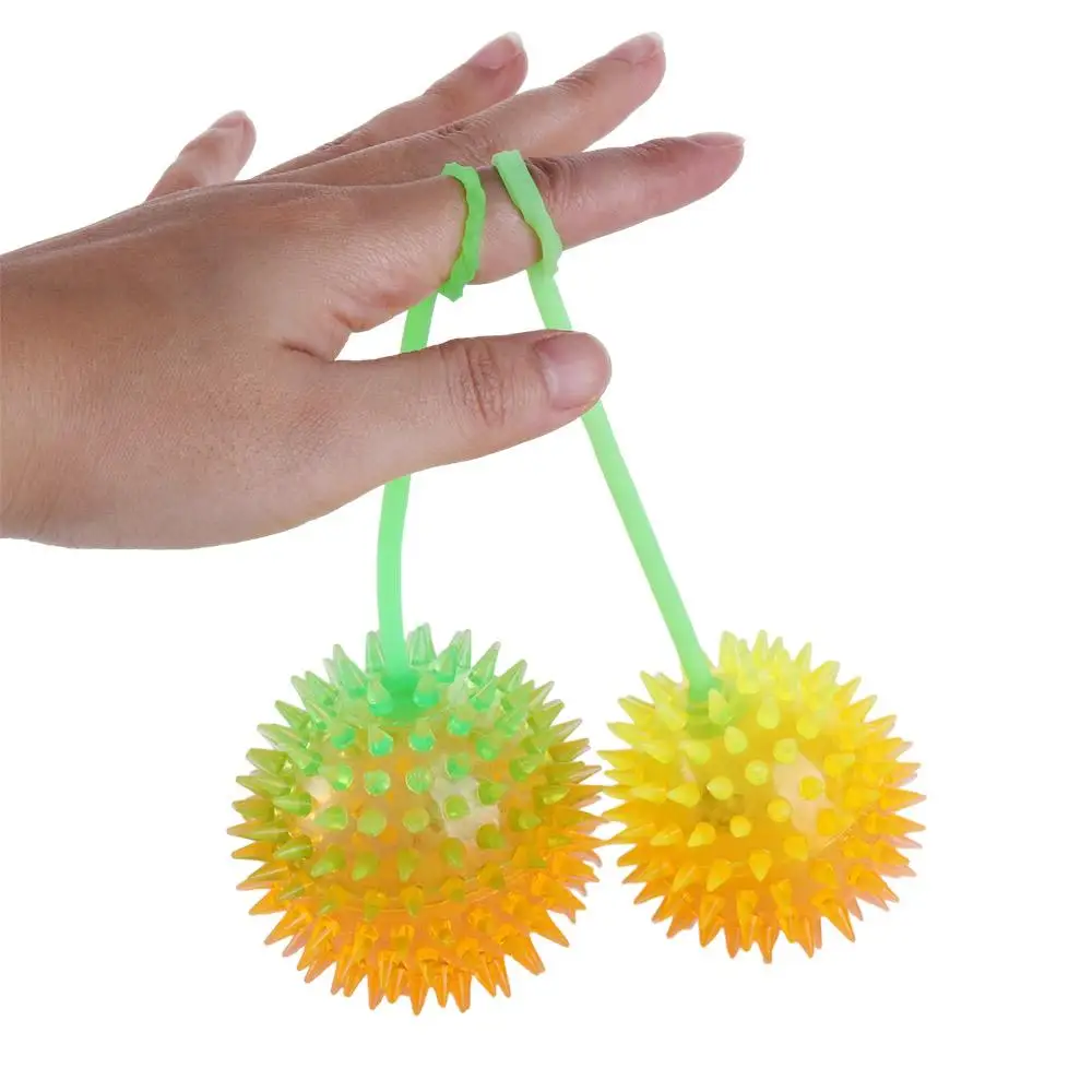 

Balls Vent Ball Baby Elastic Toy Glowing Elastic Ball Toy Glowing Hair Flash Ball Led Light Up Toy Elastic Glow Hair Ball