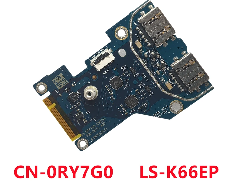 New for Dell G15 5511 5515 USB IO Board, LS-K66EP, 0RY7G0 Compatible with RTX3060 devices