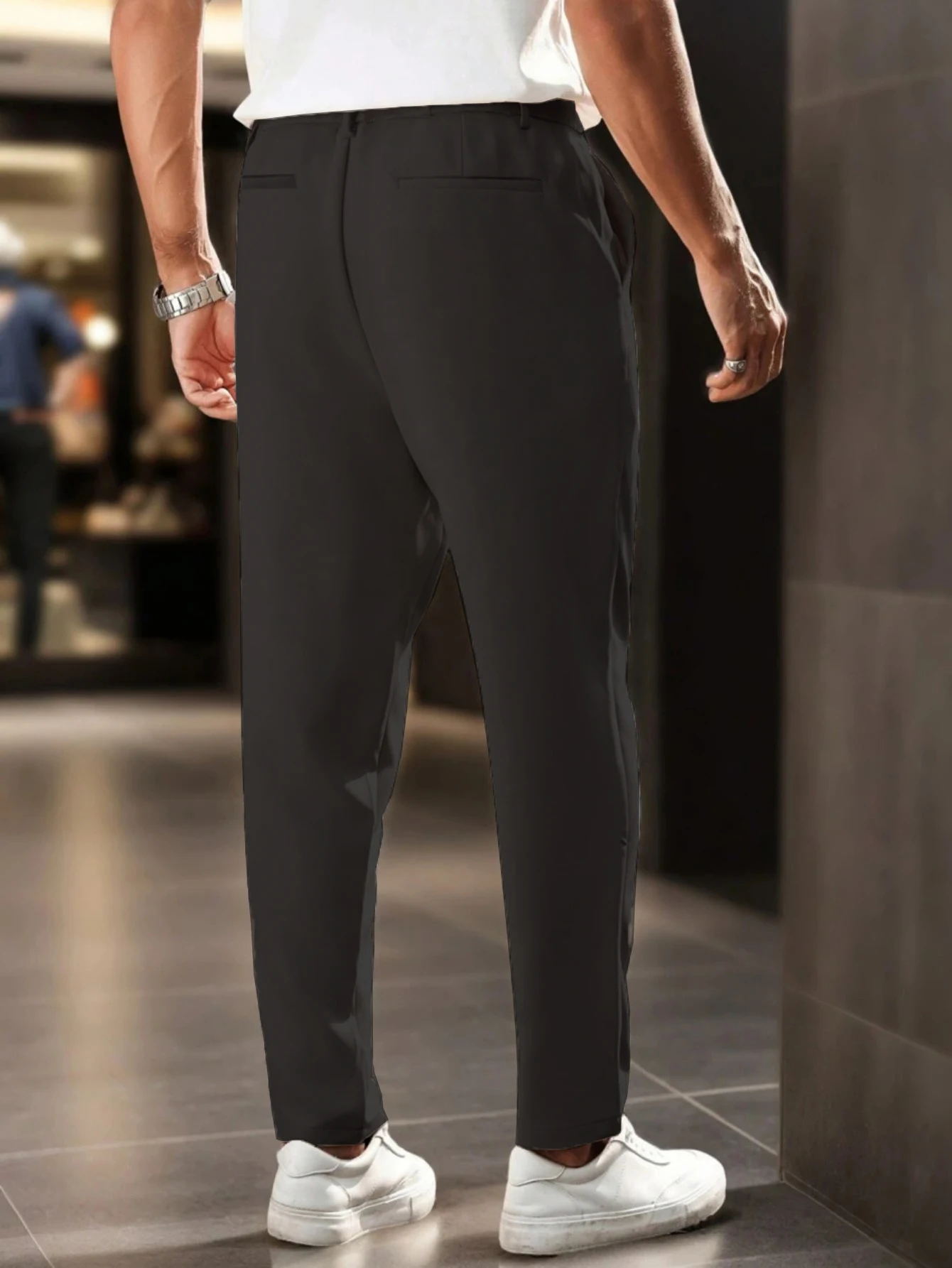 plus Size Men's Casual Suit Pants Suitable for Daily Commuting Office And Business Activities