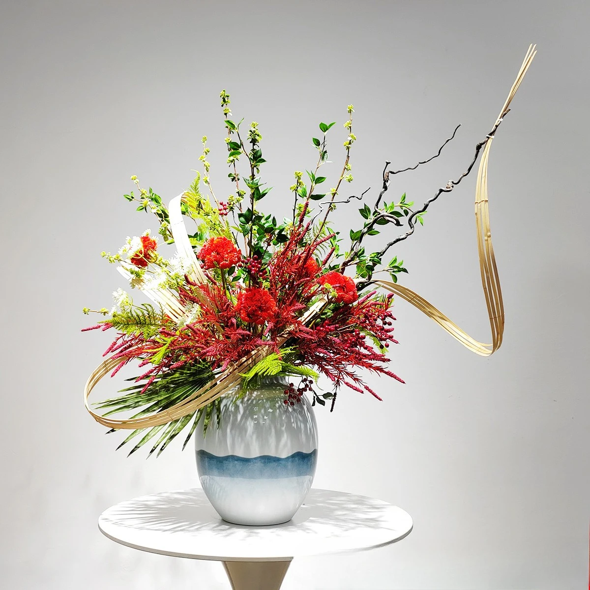 Simulation flower ornament reception desk living room dining table eternal flower