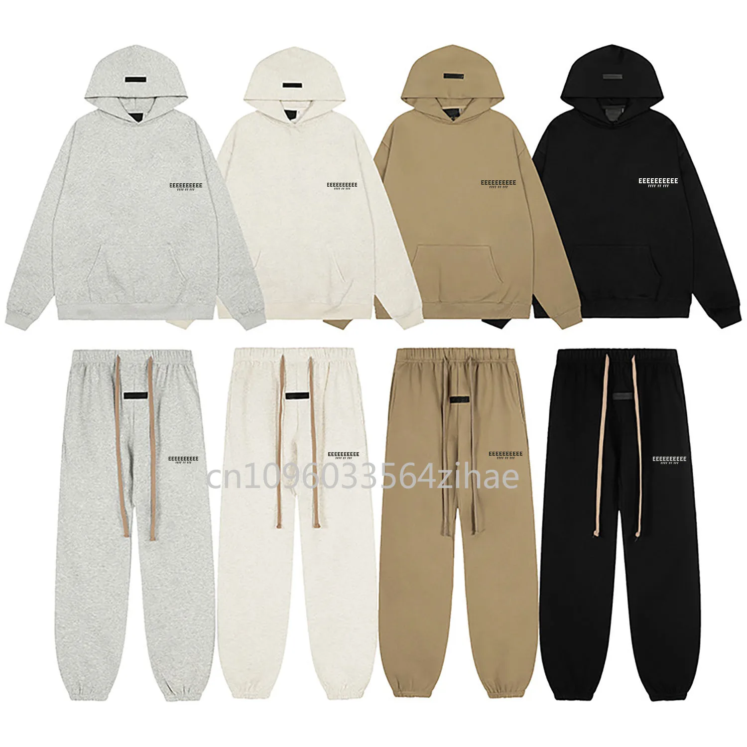 

FW25 Double Line Luxury Design Men's Sets Rubber Letter Logo Hoodie Sets Designer Brand Couple Cotton Sweatpants Sets