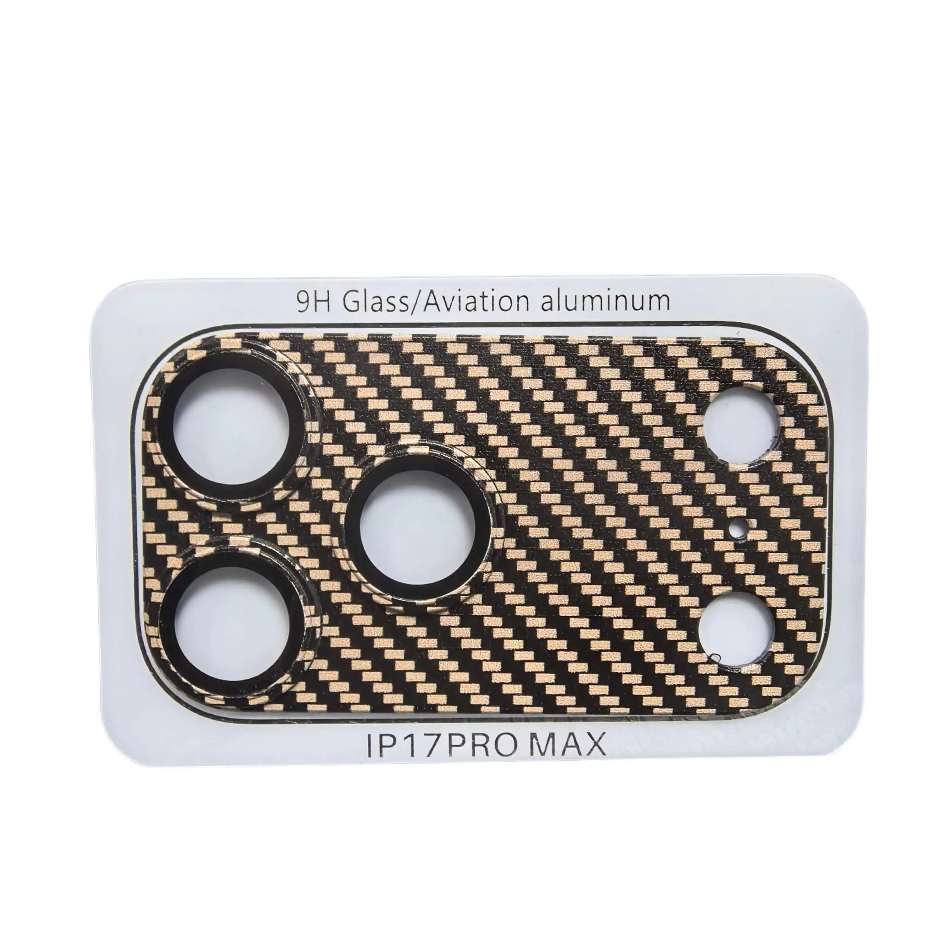 3D Aluminum Alloy Armor Camera Lens Protector for IPhone 17 Pro Max 17 Pro Kevlar Carbon Fiber Lens Film Cap Protection Case