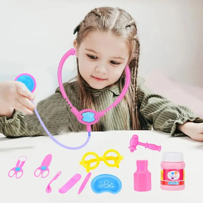 Doctor Toy Set For Kids 25Pcs Kids Doctor Playset Role Play Game With Toy Stethoscope Educational Toys Pretend Play Doctor Play