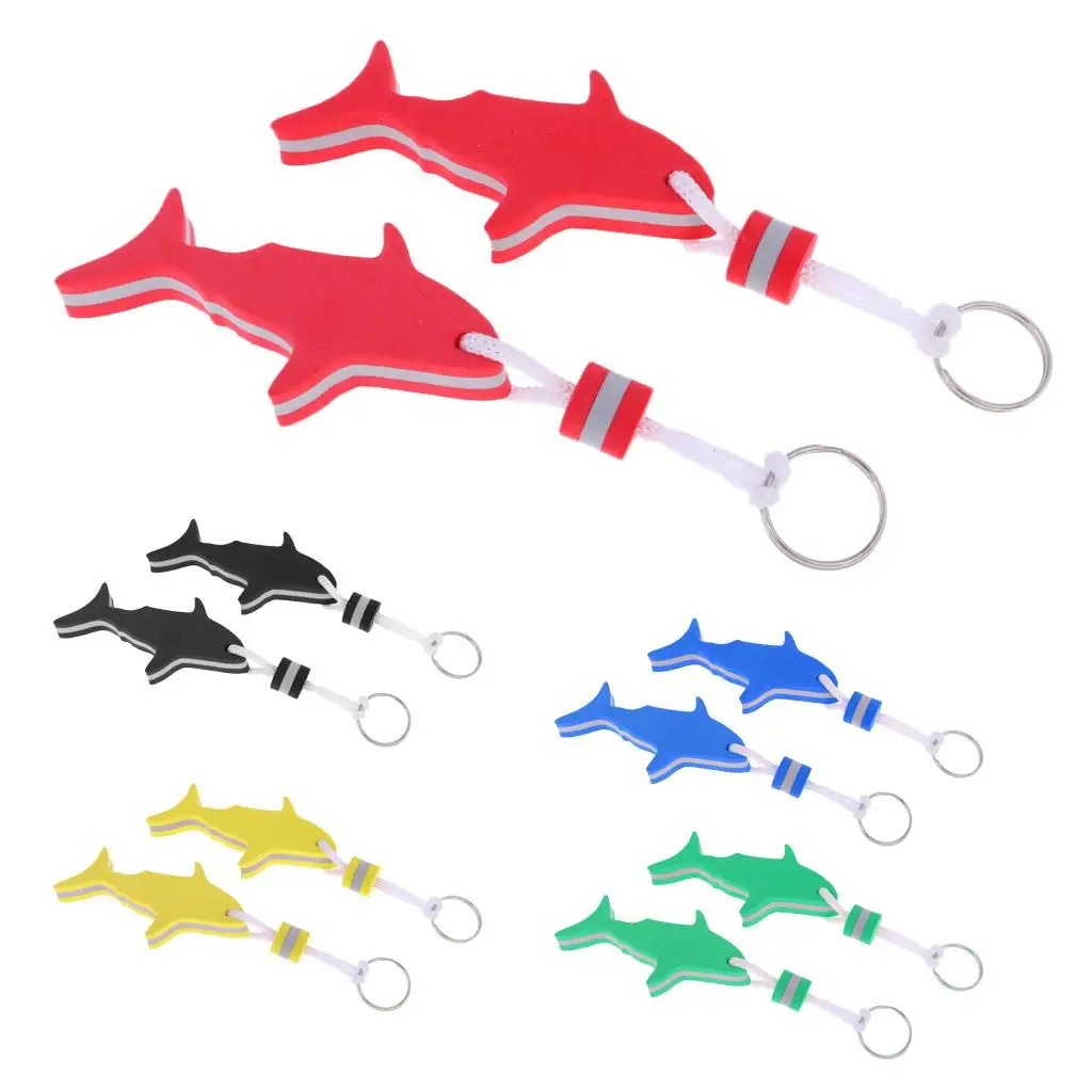 Shark Floating EVA Keychain Water Key Float Key Holder for Marine Sailing Surfing Beach Outdoor Use