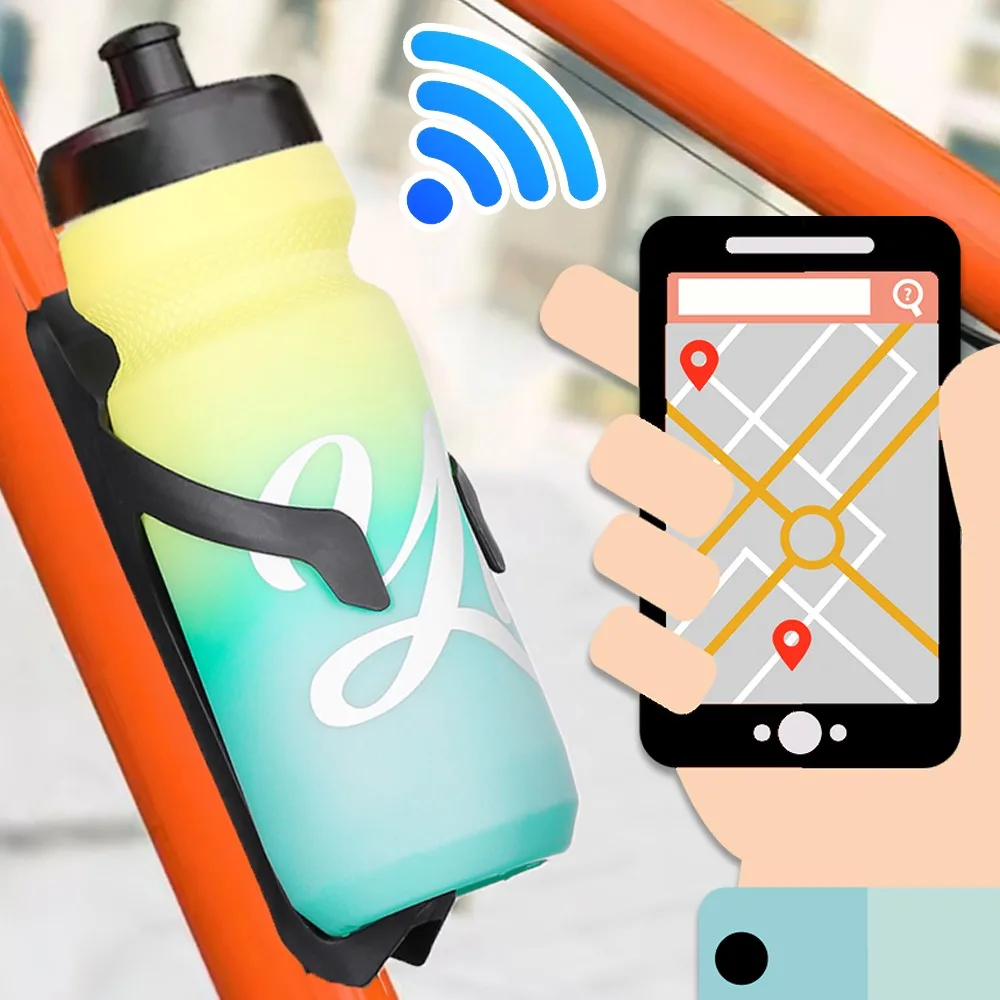 

For Airtag Bike Water Bottle Bracket GPS Tracker Hidden Holder Anti-Theft Anti-Lost Bicycle Security Protective Accessory Rack