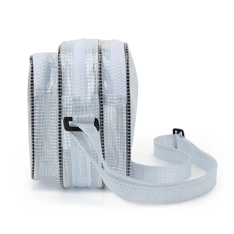 DurableDurableKorean Sle Dust-Free Anti-Static Waterproof PVC Double Main Bag Anti-Static Tool Crossbody Bag For Clean Room 26*9