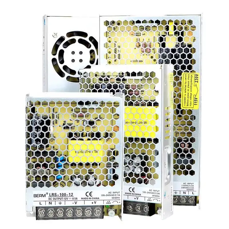 LRS Switching Power Supply 24V 12V LED Light Monitoring Power Supply DC High Power Transformer 220V