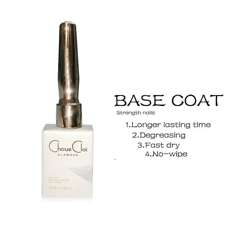 Eleanos 15 ml Basis- und Top-Coat-Gel-Nagellack, transparent, Soak Off UV-Gel-Nagellack, Nagelgrundierung, Hybrid-Gel-Lack