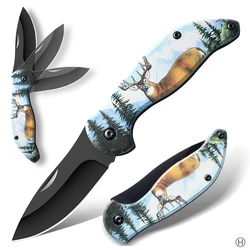 Folding knife sharp high hardness multifunctional key knife stainless steel mini fruit knife portable Outdoors knife