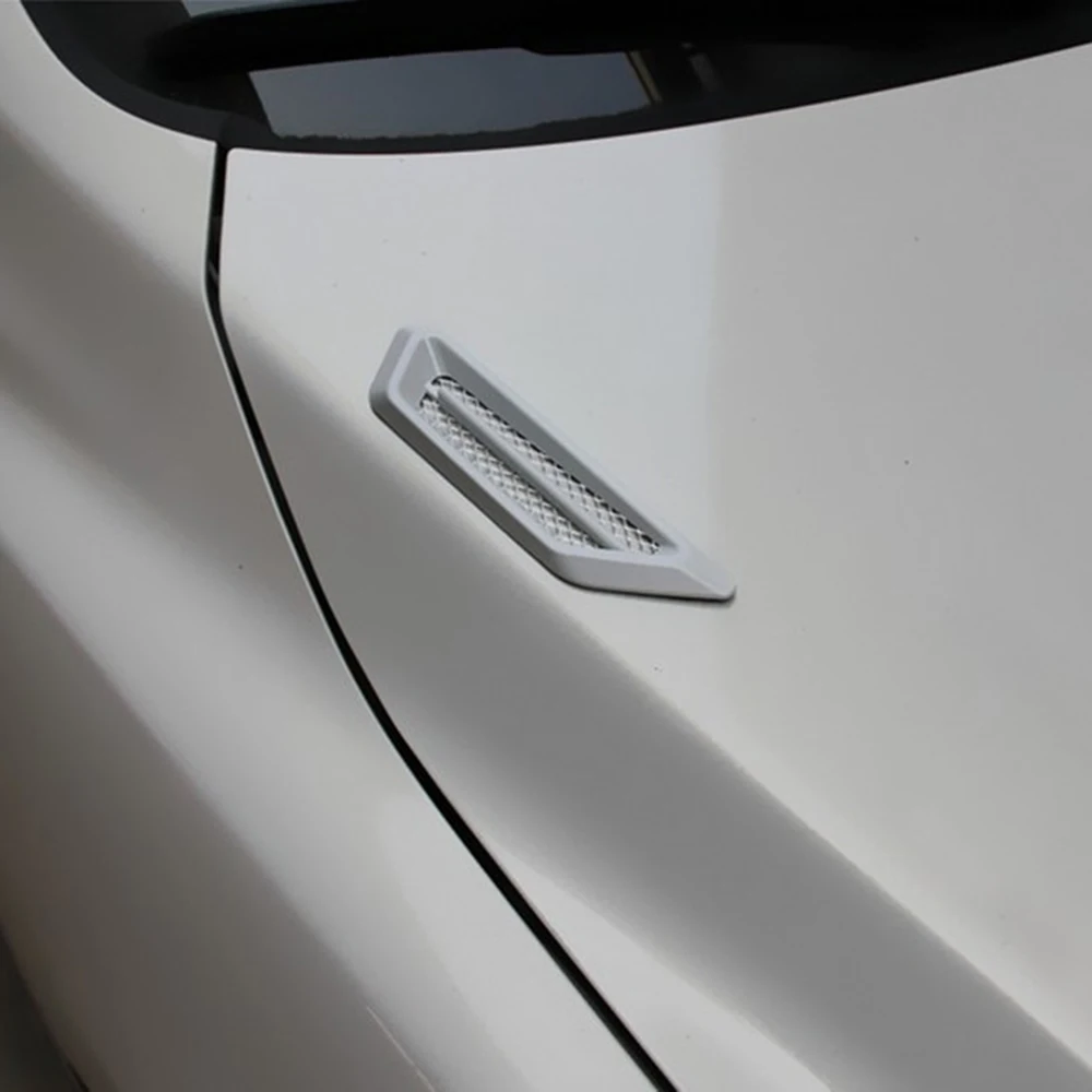 2 stücke 3d Auto Aufkleber DIY kreative gefälschte Entlüftung Kiemen Design Haube Motorhaube Tür Dekoration Außen Offroad 4x4 Auto Zubehör – Detail 7