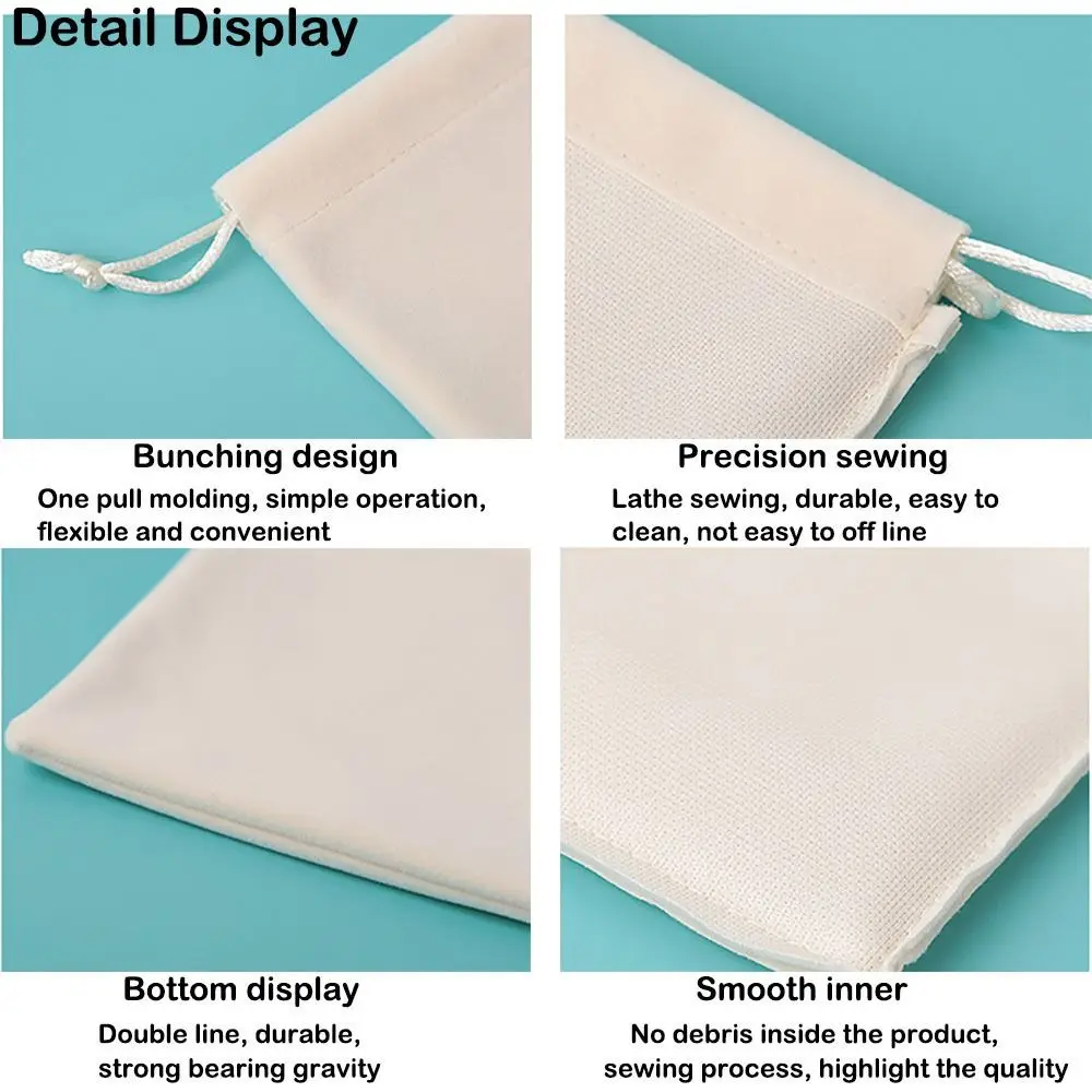 New Multi Colors Storage Velvet Bags Small Drawstring Bag Drawstring Pouch Wedding