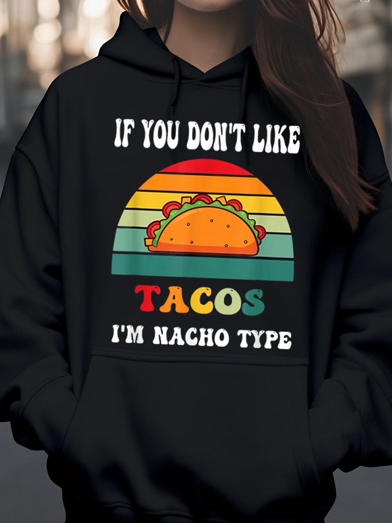 

Толстовка с принтом типа тако и начо для любителей тако, повседневная одежда, мода унисекс