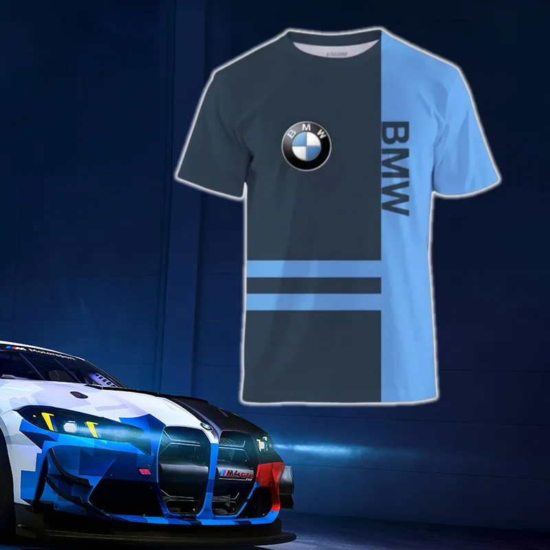 

BMW Men's Quick-drying T-shirt New 2025 High-end Luxury Car Brand Short-sleeved Comfortable Casual Off-road Motorcycle Top