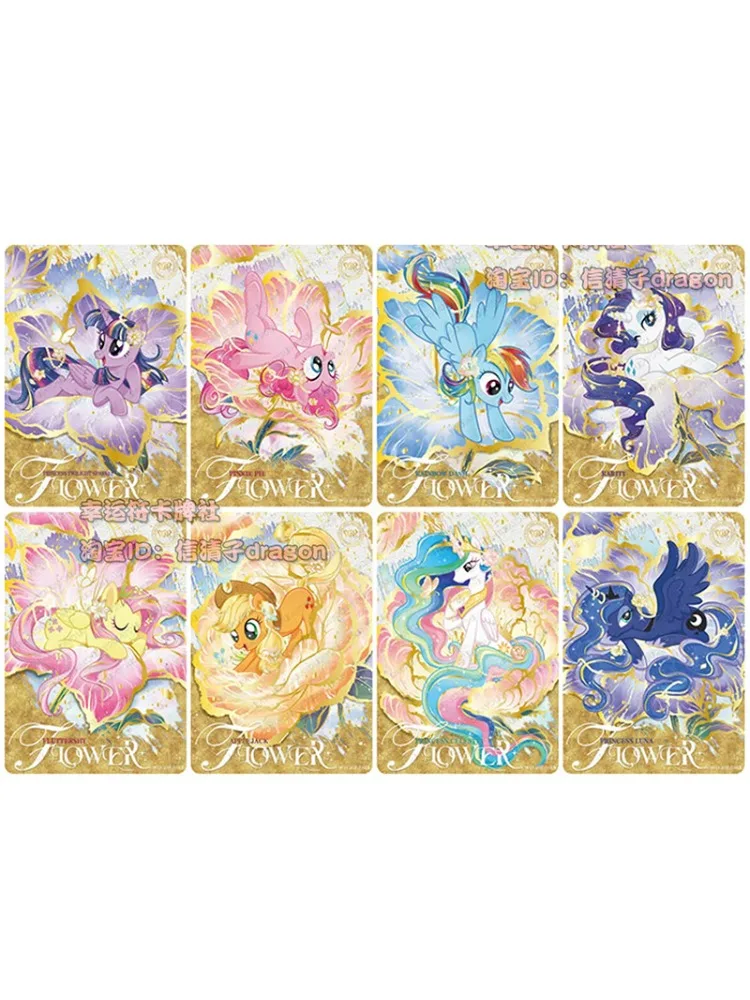Kayou My Little Pony Moonlight Pack Vol 7 Karty Kolekcjonerskie SGR LSR Pojedyncze Karty Fluttershy Pinkie Pie dla Fanów Pony Hobby — 2