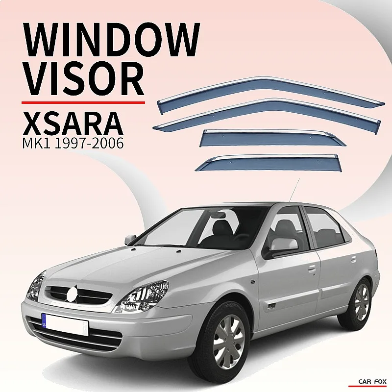 

For CITROEN Xsara 1997-2006 Car Window Visor Rain Sun Shade Side Shield Awning Auto Accessories