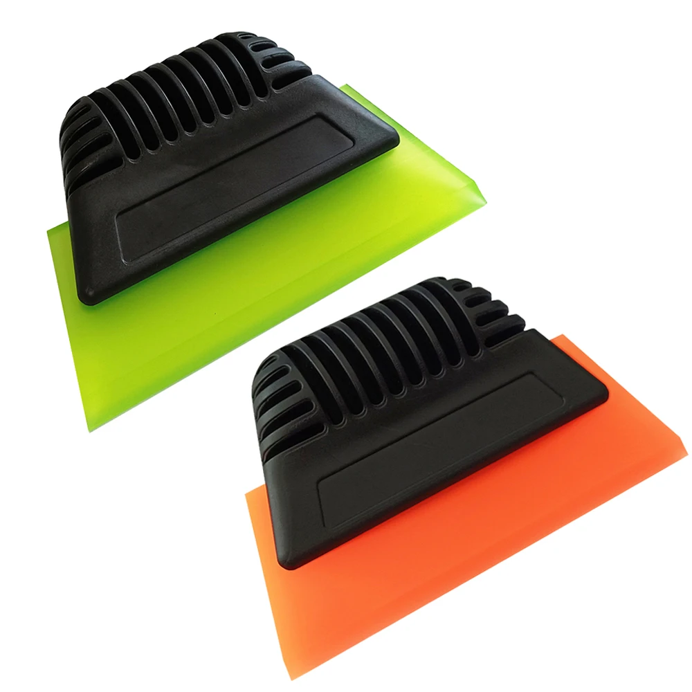 

Rubber Blade Cleaning Squeegee Handle Brush Window Glass Water Remover Car Film Wrap Ice Shovel Tinting Scraper Tool