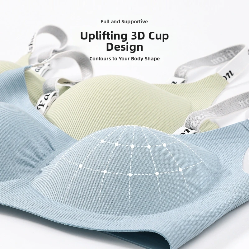 Seamless Push Up Bra Women Wirefree Comfortable Side Support Reduce Extra Flab Breathable Daily Lingerie