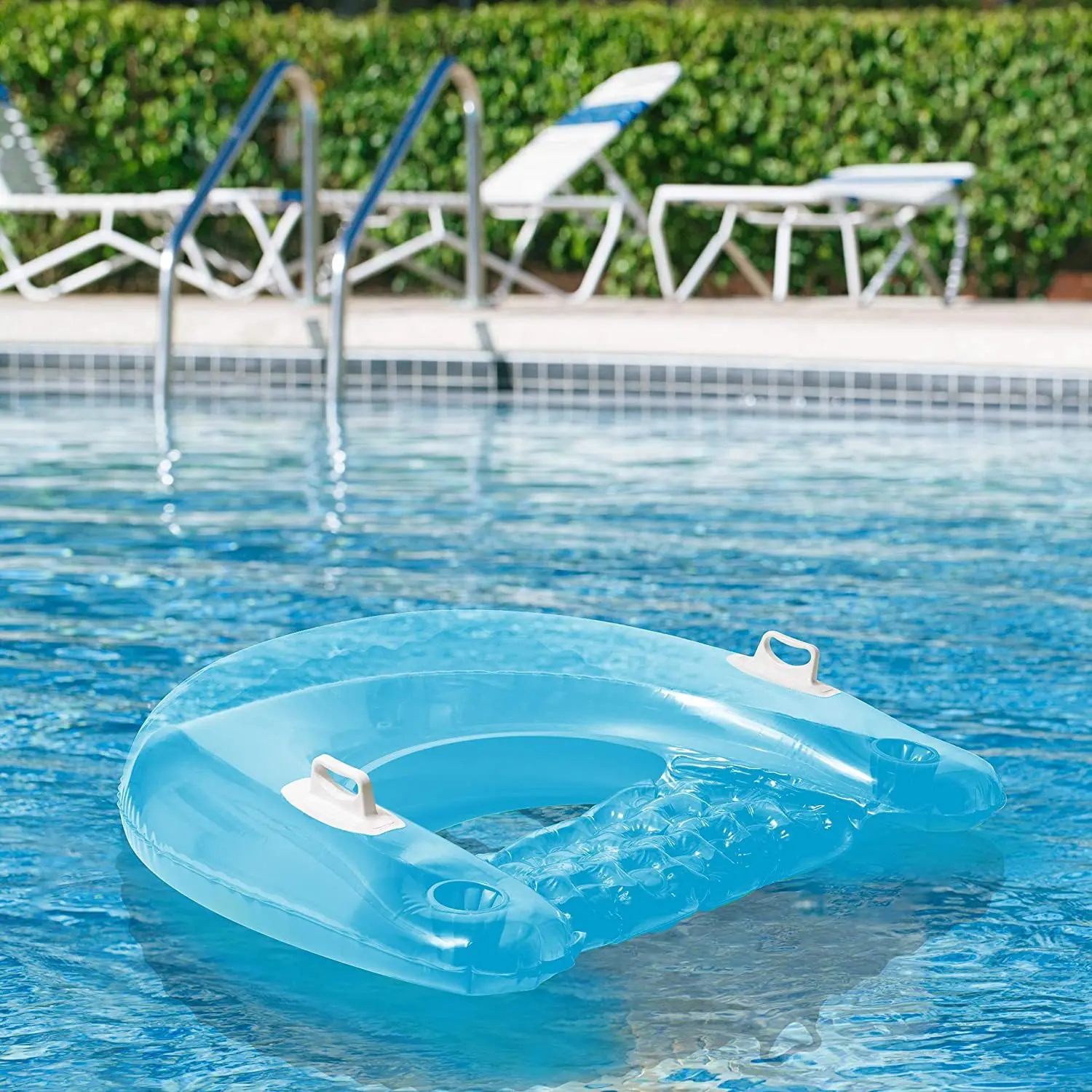 Balés de piscina, juegos inflables, diversión con agua, sofá plegable de PVC, tumbona inflada, flotante, natación de verano, playa, playa, 95CM