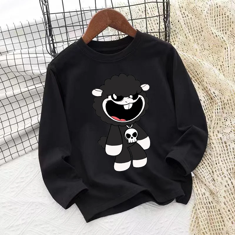 Nightmare Critters Kids T-shirts Cartoon Printed Children Tops Baby Boys Casuals Long Sleeves T-shirt Autumn Children Clothing