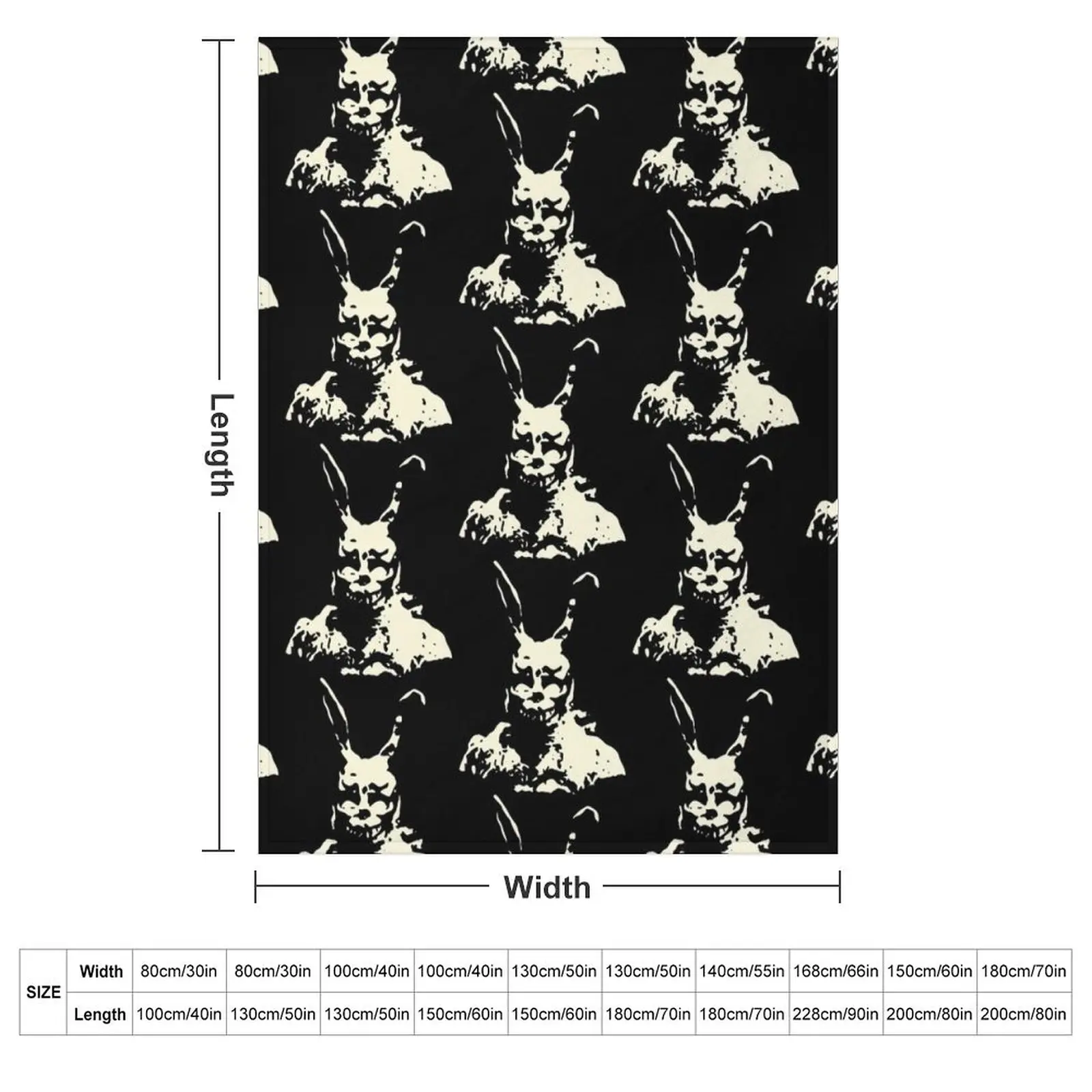 Frank - Donnie Darko Throw Blanket