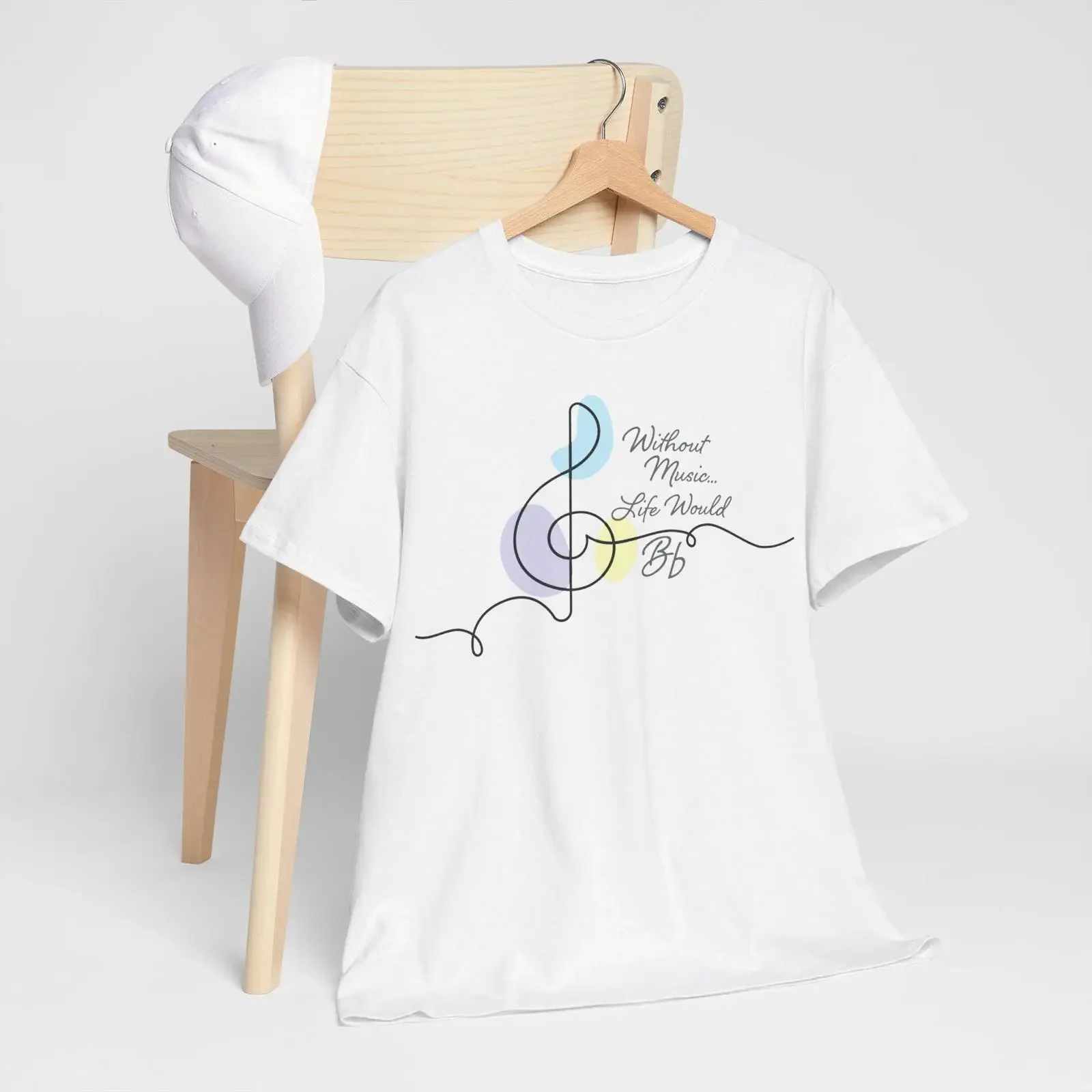Treble Clef T Shirt Minimalist Music Teacher vintage Washed streetwear designer clothes Versatile Top For Everyday Wear