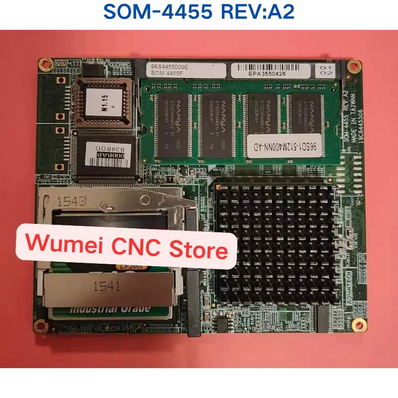 Second-hand test OK industrial control equipment motherboard SOM-4455F/SOM-4455 REV:A2 Fast Shipping