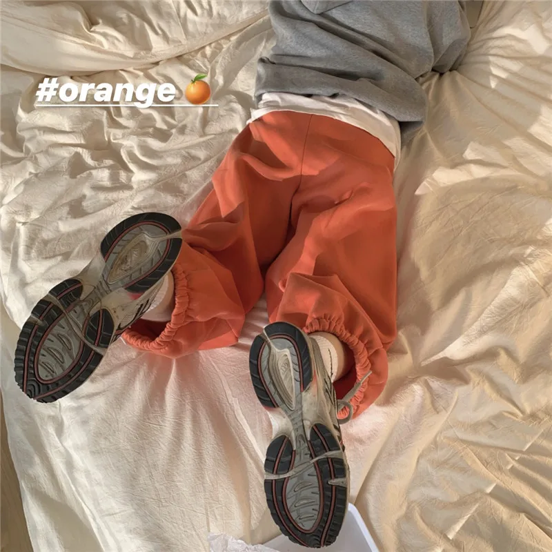 بنطلون نسائي مقاس كبير مبطن بالصوف عالي الخصر فضفاض وواسع الساق بنطلون رياضي غير رسمي عصري للخريف والشتاء موضة التنقل #1