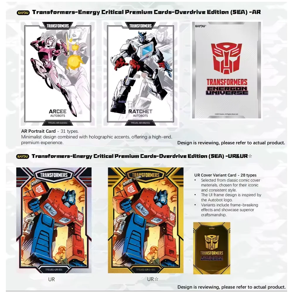 KAYOU Transformers Trading Cards Box Set Energon Universe Series with Rare Cards Ideal Gift for Transformers Fans - view 2