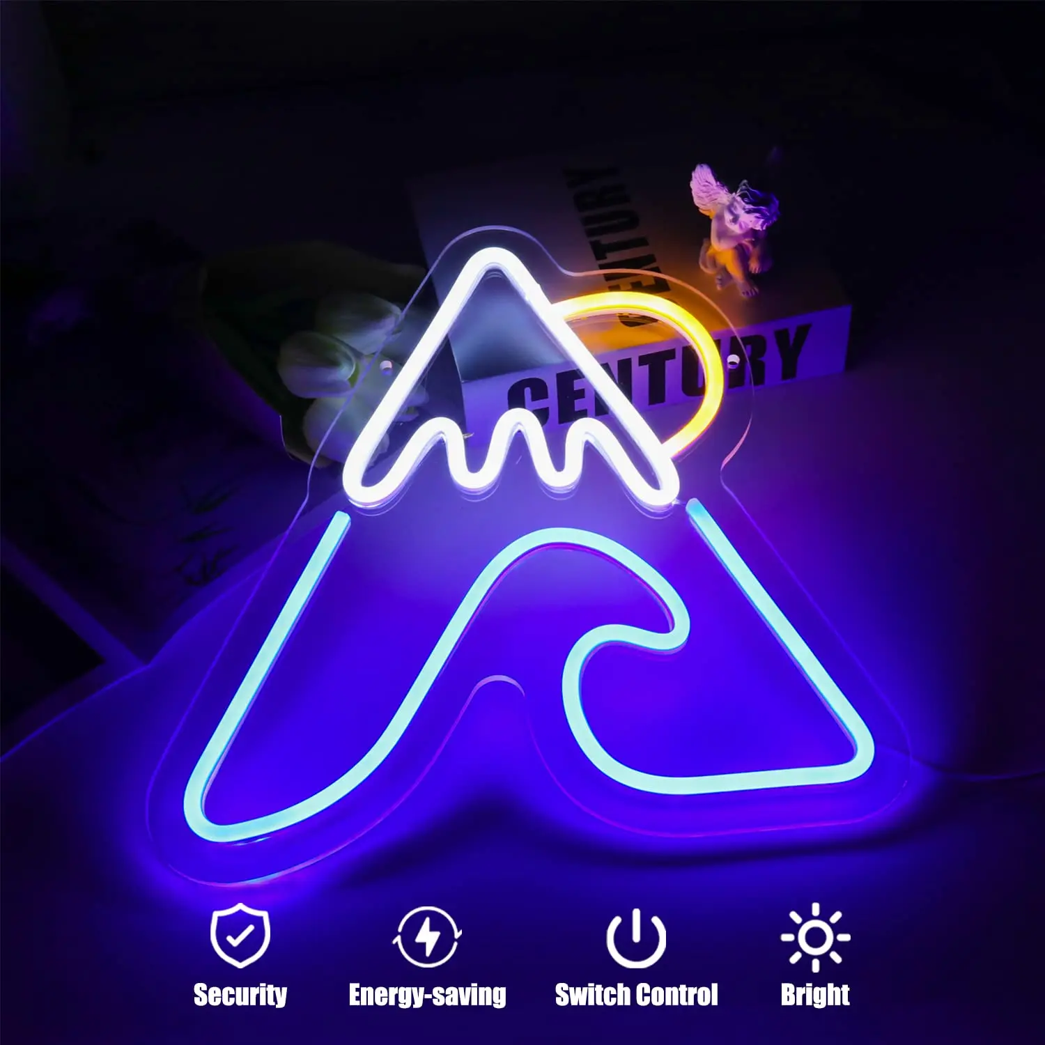 Mountain Landscape Neon Sign Llluminated Sign LED Silent Hill Party Lights House Room Background Wall Decorative Logo