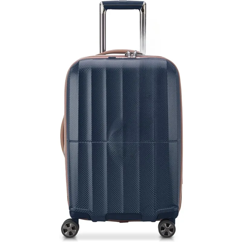 St. Tropez Hardside Expandable Luggage with Spinner Wheels, Navy, Carry-on 21 Inch