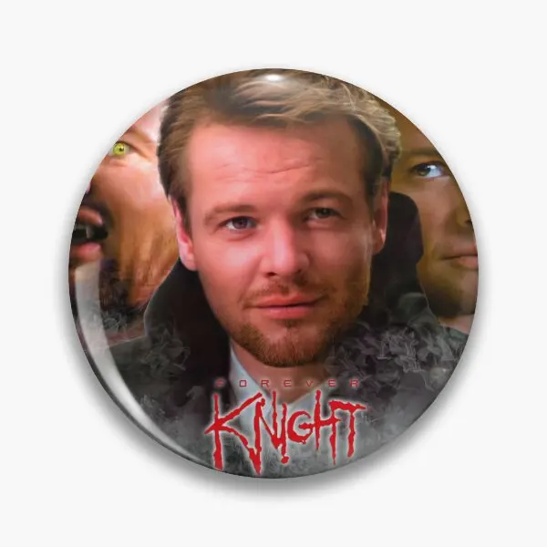 Forever Knight Geraint Wyn Davies Art  Soft Button Pin Clothes Fashion Brooch Metal Funny Gift Cartoon Collar Badge Lapel Pin